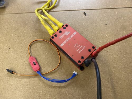 Second Hand - Kontronik Kosmik 200A 5-14S ESC + Telemetry Adaptor Futaba