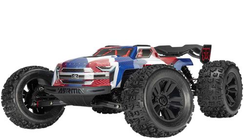 Arrma - 1/8 Kraton 4X4 6S BLX Brushless V6 Speed Truck RTR (Blue/Red)