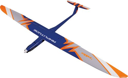Robbe - Amplitude Hotliner Glider GFRP/CFRP 1800mm ARF Kit - Fluo Orange/Blue