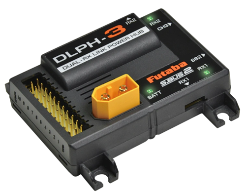 Futaba - DLPH-3 Hub d’alimentation Dual RX Link