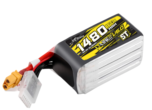 Tattu R-Line V6 ST 1480mAh 6S1P 22,2V 160C Lipo Battery (XT60)