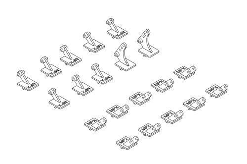 Multiplex - FunCub XL/FUNCUB NG offset hinge set