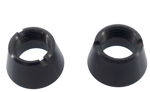 Jeti - Schwarze Muttern für obere Schalter von DS-Sendern (Frontplatte)