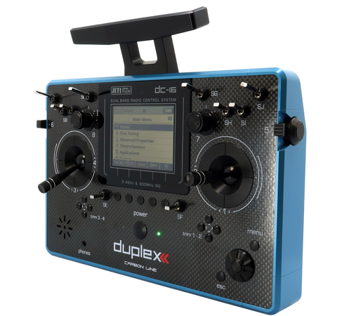 Jeti DUPLEX DC-16 II Carbon line Blue Multimode + REX 10