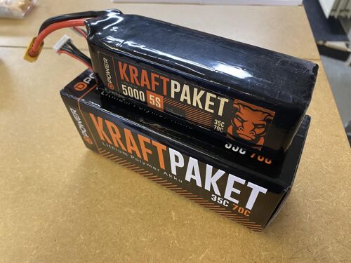 AS NEW - D-Power KRAFTPAKET 5000mAh 5S LIPO 18,5 V 35/70C - XT90