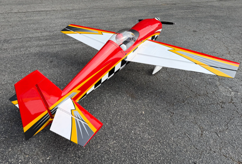 Extreme Flight - Slick 580 EXP 105.5" V3, Rouge/Blanc (Schéma 10e Anniversaire) Kit ARF