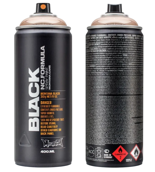 Montana BLACK - Copperchrome Spray Paint (400ml)