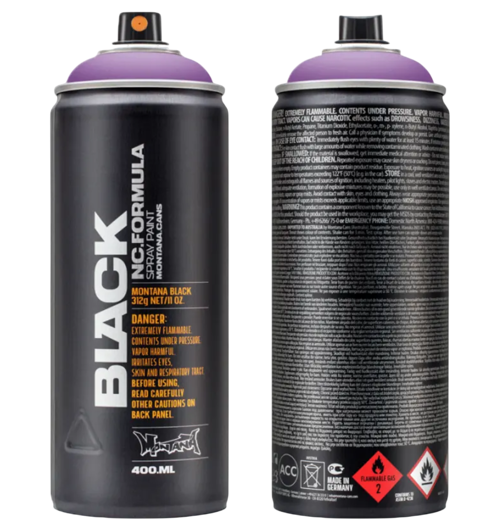 Montana BLACK IN4500 Infra Violet spuitbus Spray Paint (400ml)