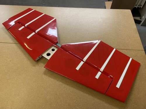 AS NEW - Extreme Flight Laser 74" V2, Elevators, Red