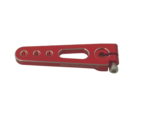 Aerobertics - Servohebel 1,5" (38 mm) Aluminium - 25T - M3 - Rot