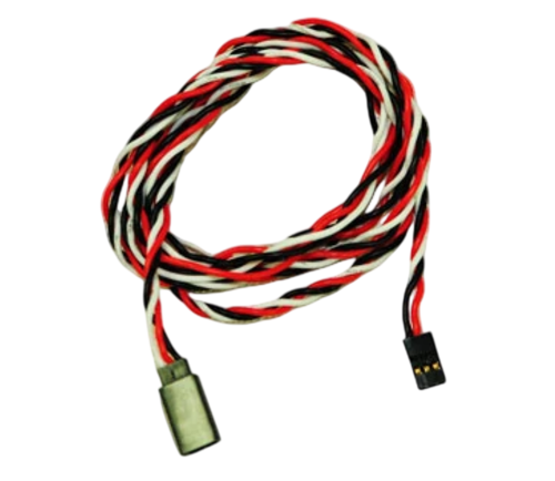 Extreme Flight - Twisted Servo Extension - 20 AWG Silicone Wire – 48" (1219mm) - 1pc