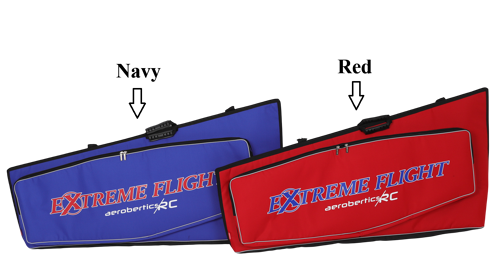 Revoc - Universele tas voor 3D-modellen van 120 cc - Vleugels & stabilo's - Aparte compartimenten - Marineblauw
