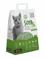 M-PETS soya organic cat litter gr.tea scent.4kg 10l