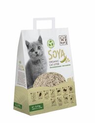 M-PETS soya organic cat litter 2,5kg 6l white