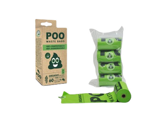POO 100% Compostable & Biodegradable Waste Bags
