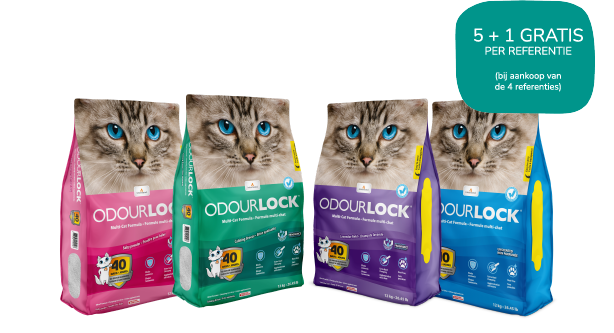PROMO Odourlock 5+1 GRATIS / 4 referenties
