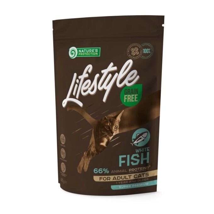 NP Lifestyle - CAT - Adult - Grain Free with White Fish - 400g