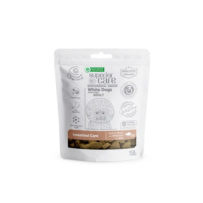 NP Superior Care - Functional Treat Intestinal White Dog - All breeds - Grain Free with White Fish - 150g