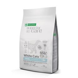 NP Superior Care - WHITE CAT - All Breeds - Adult - Grain Free with Herring - 1,5 kg
