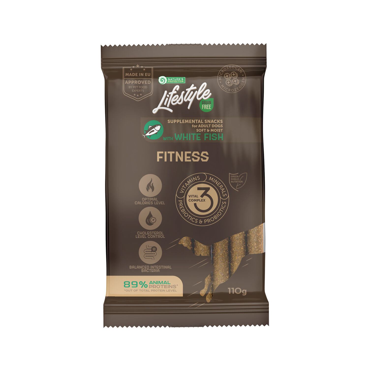 NP Lifestyle - Functional Treat Fitness - All Breeds - Adult - Grain Free with White Fish - 110g