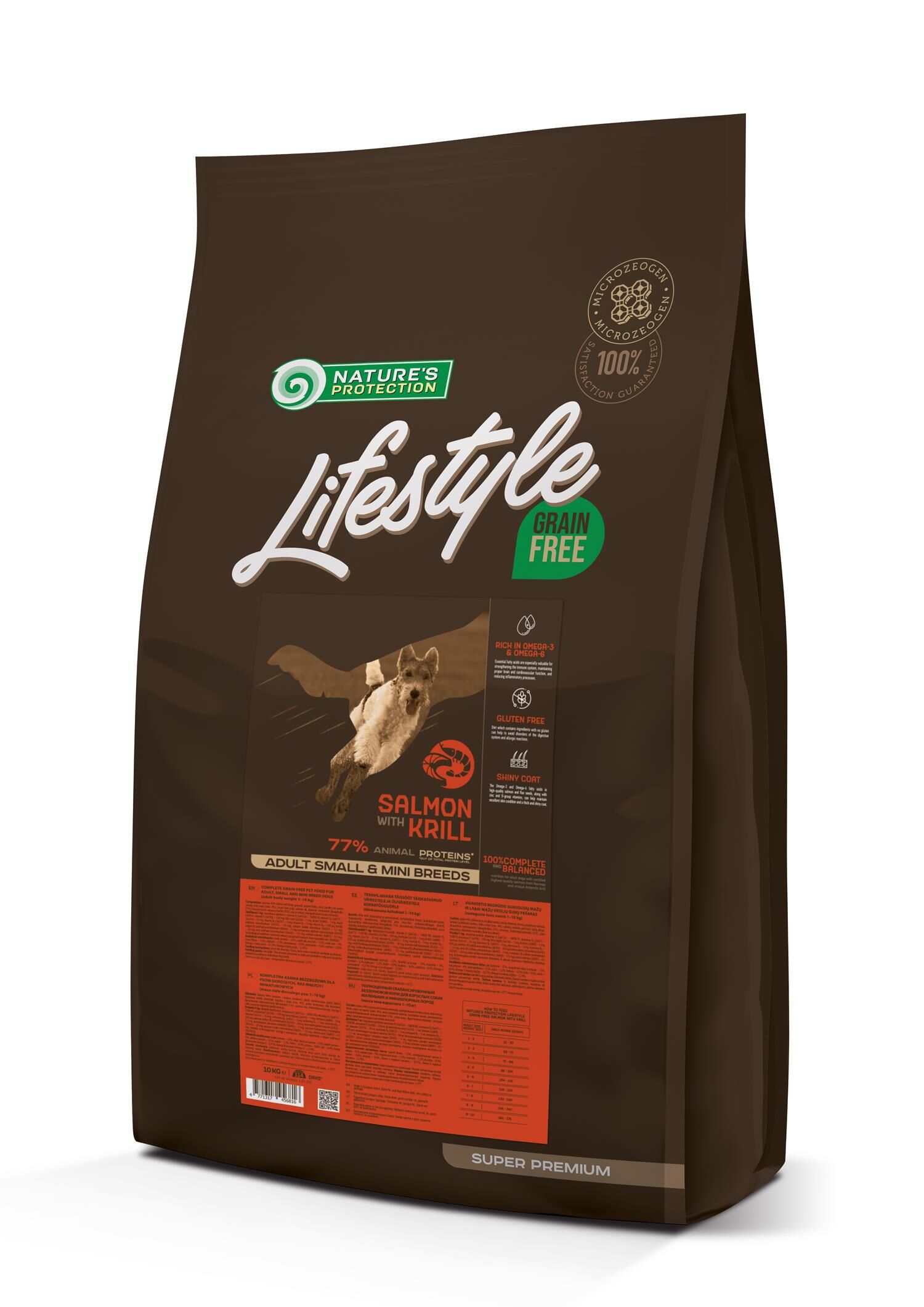 NP Lifestyle - DOG - Small & Mini - Adult - Grain Free with Salmon & Krill - 10kg