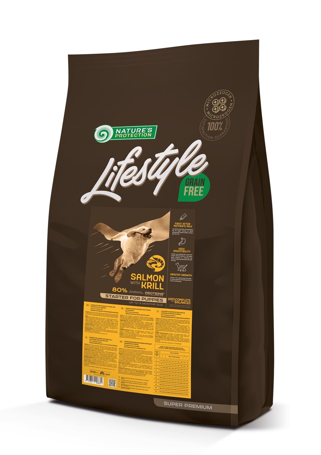 NP Lifestyle - DOG - All Breeds - Puppy - Grain Free with Salmon & Krill - 10kg