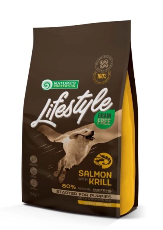 NP Lifestyle - DOG - All Breeds - Puppy - Grain Free with Salmon & Krill - 1,5kg