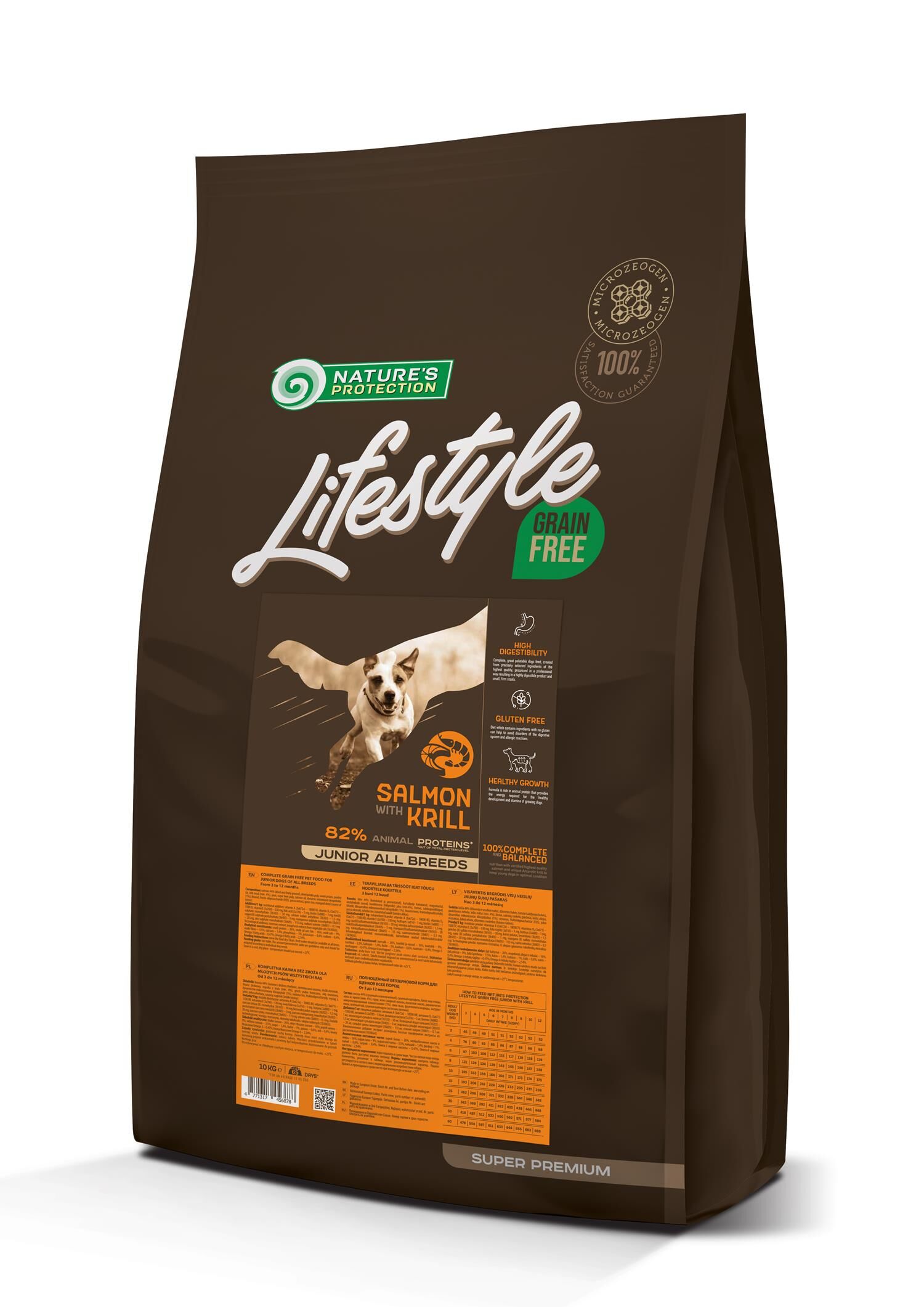 NP Lifestyle - DOG - All Breeds - Junior - Grain Free with Salmon & Krill - 10kg