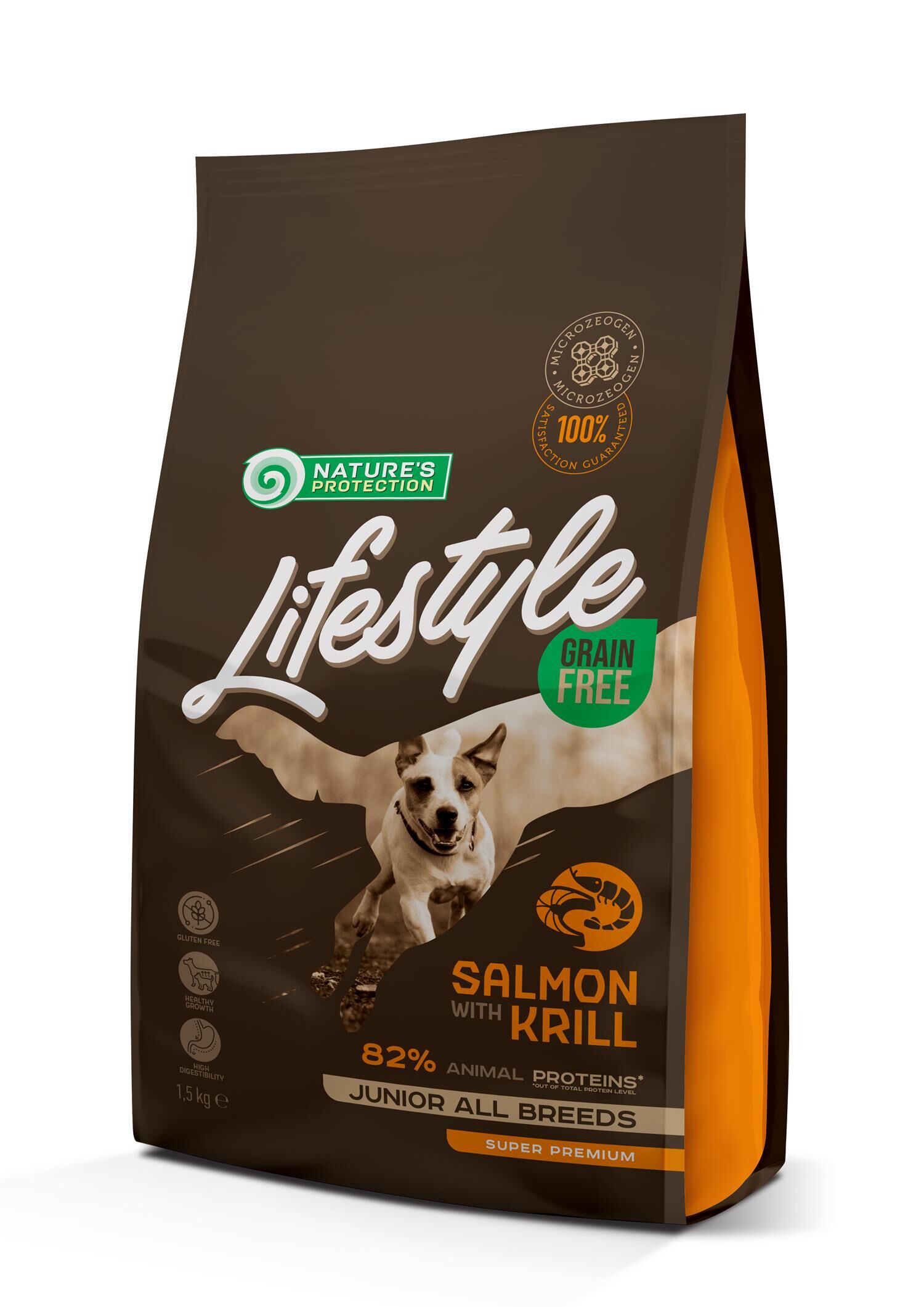 NP Lifestyle - DOG - All Breeds - Junior - Grain Free with Salmon & Krill - 1,5kg