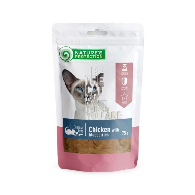 NP Super Premium - CAT Treat - All Breeds - with Chicken & Blueberries - 75g