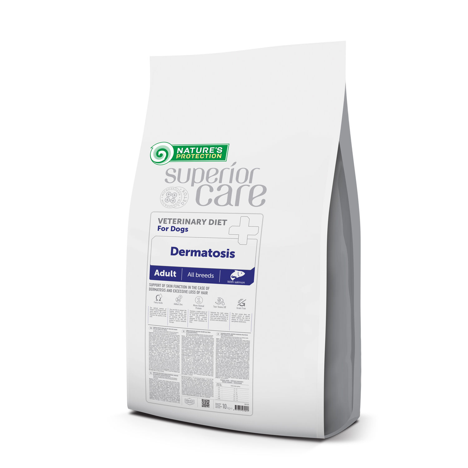 NP Superior Care - VET DIET - Dermatosis- Dog - All Breeds - Adult - with Salmon - 10kg