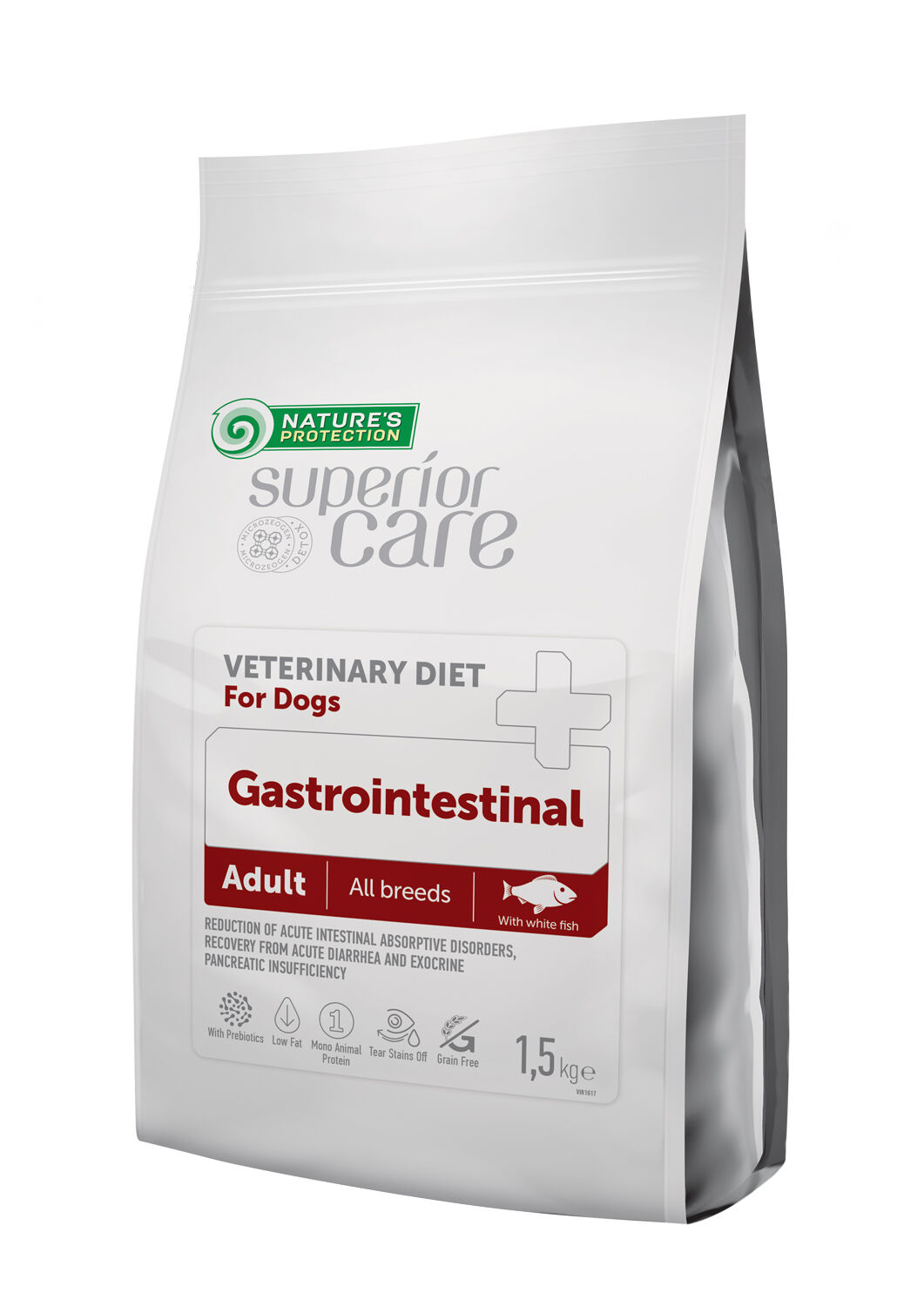 NP Superior Care - VET DIET - Gastrointestinal - Dog - All Breeds - Adult - with White Fish - 1,5kg