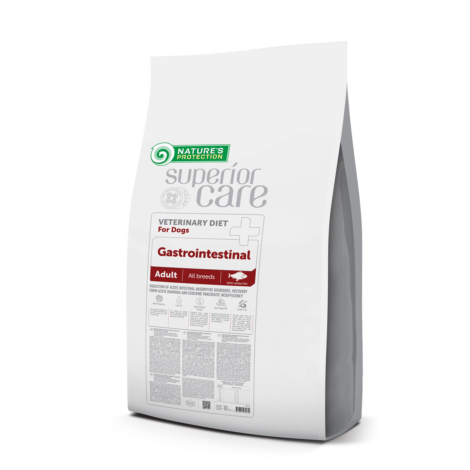 NP Superior Care - VET DIET - Gastrointestinal - Dog - All Breeds - Adult - with White Fish - 10kg