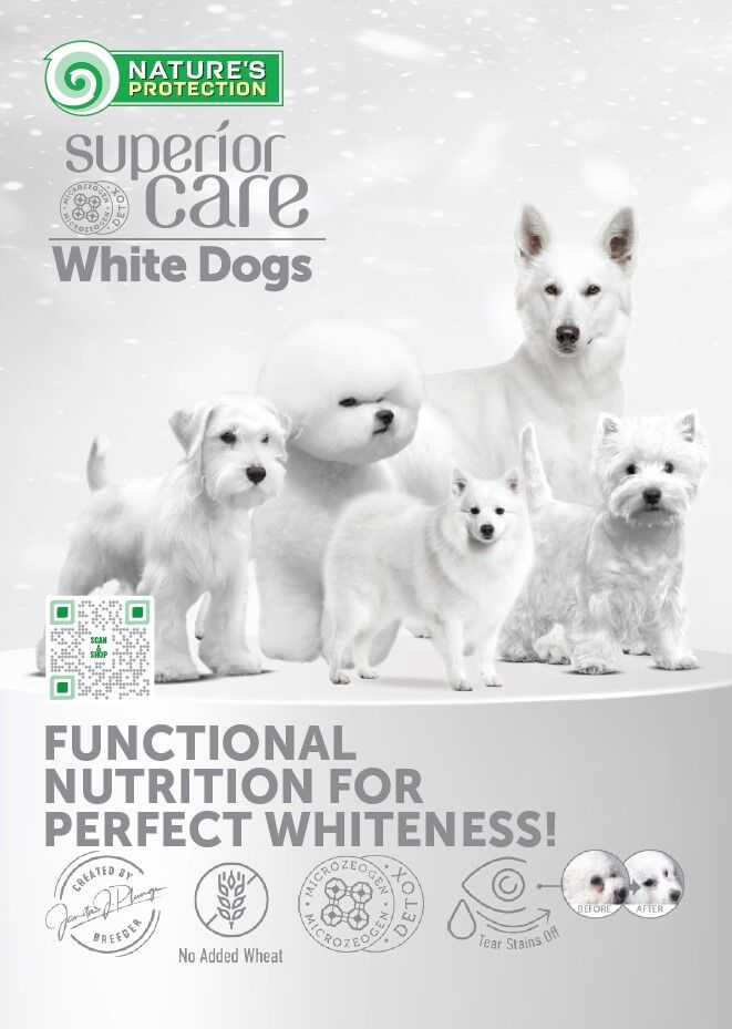 Nature's Protection Superior Care - White Dog - Mini Catalog A5 - English
