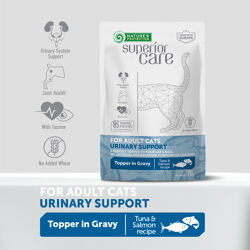 NP Superior Care - CAT - All Breeds - Adult Urinary support - Topper in Gravy with Tuna & Salmon - 70g