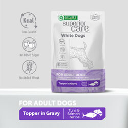 NP Superior Care - White Coat - All Breeds - Adult - Topper in Gravy with Tuna & Salmon - 70g