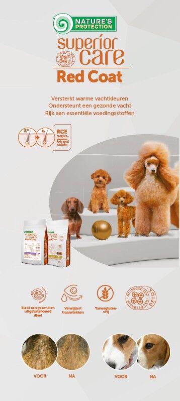 Roll up banner NATURE'S PROTECTION Superior Care Red dog NL 