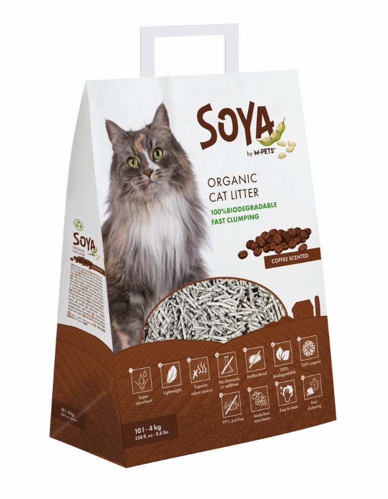 M-PETS SOYA Cat Litter COFFEE 4kg 10L