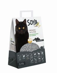 M-PETS SOYA Cat Litter CHARCOAL - 2.5kg 6L