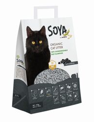 M-PETS SOYA Cat Litter CHARCOAL - 4kg 10L