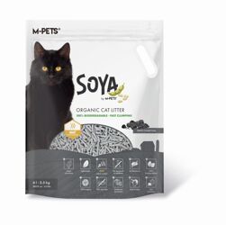 M-PETS SOYA Cat Litter CHARCOAL - 2.5kg 6L plastic bag