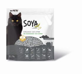 M-PETS SOYA Cat Litter CHARCOAL - 4kg 10L plastic bag