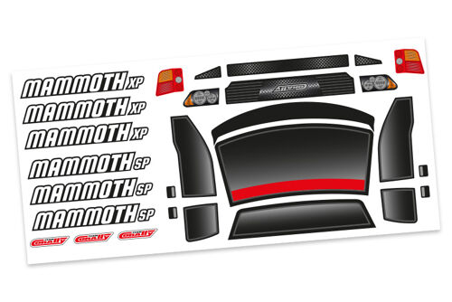 Team Corally - Body Decal Sheet - MAMMOTH SP/XP - 1 pc