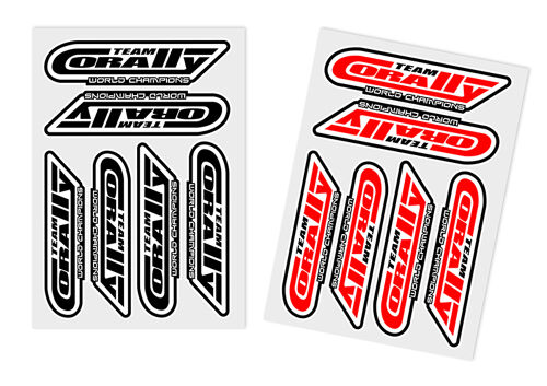 Team Corally - Sponsor Stickersheet CORALLY - Precut - 100x75mm