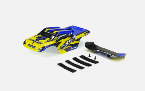 Carisma RC - GT24TR Yellow/Blue Pre-painted Body with Wing