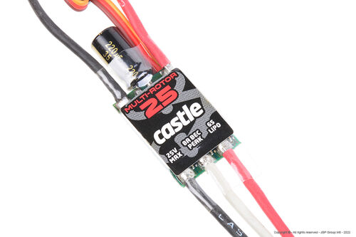 Castle Creations - Multi-Rotor 25 - Multi-Rotor Brushless Controller - 2-6S - 25A - SBec