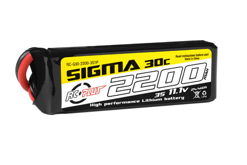 RC Plus - Li-Po batterij - Sigma 30C - 2200 mAh - 3S1P - 11.1V - XT-60
