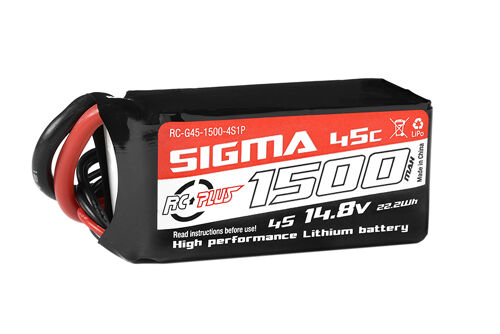 RC Plus - Li-Po batterij - Sigma 45C - 1500 mAh - 4S1P - 14.8V - XT-60