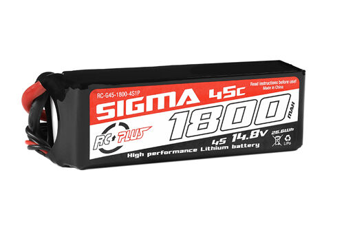 RC Plus - Li-Po batterij - Sigma 45C - 1800 mAh - 4S1P - 14.8V - XT-60