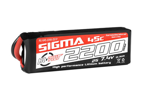 RC Plus - Li-Po batterij - Sigma 45C - 2200 mAh - 2S1P - 7.4V - XT-60